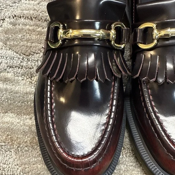 Dr martens Adrian snaffle leather cherry red loafers women Sz 7 - Picture 14 of 14